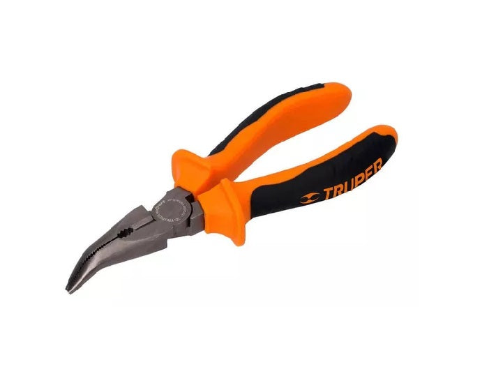 Truper pinza de punta curva 152,4mm 6"