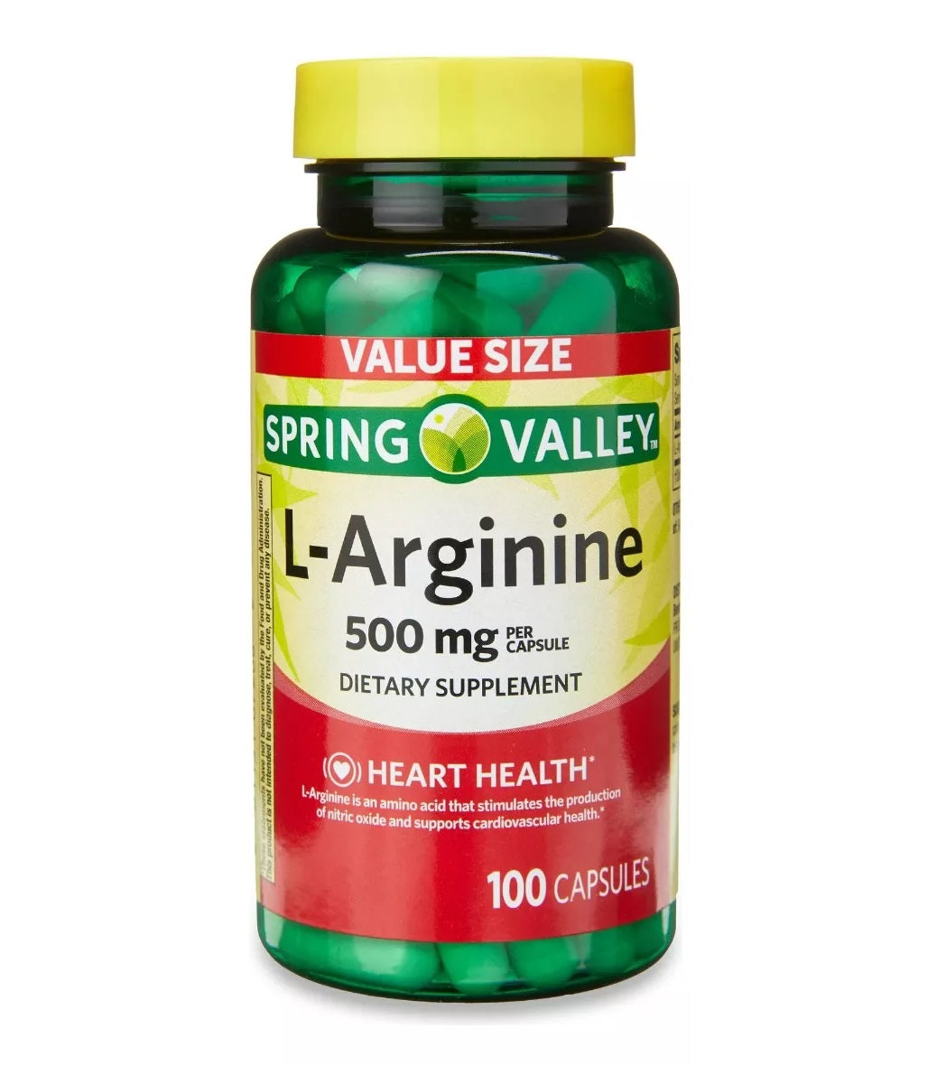 Spring Valley L-Arginine 500 mg Por Capsula