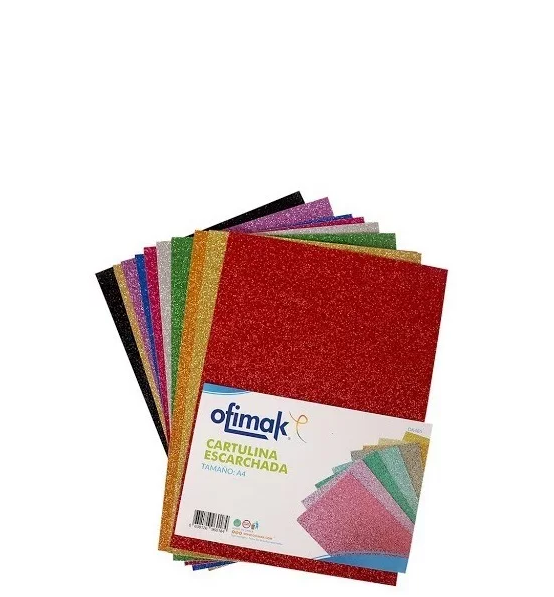 Ofimak Cartulina Escarchada A4 10 Colores