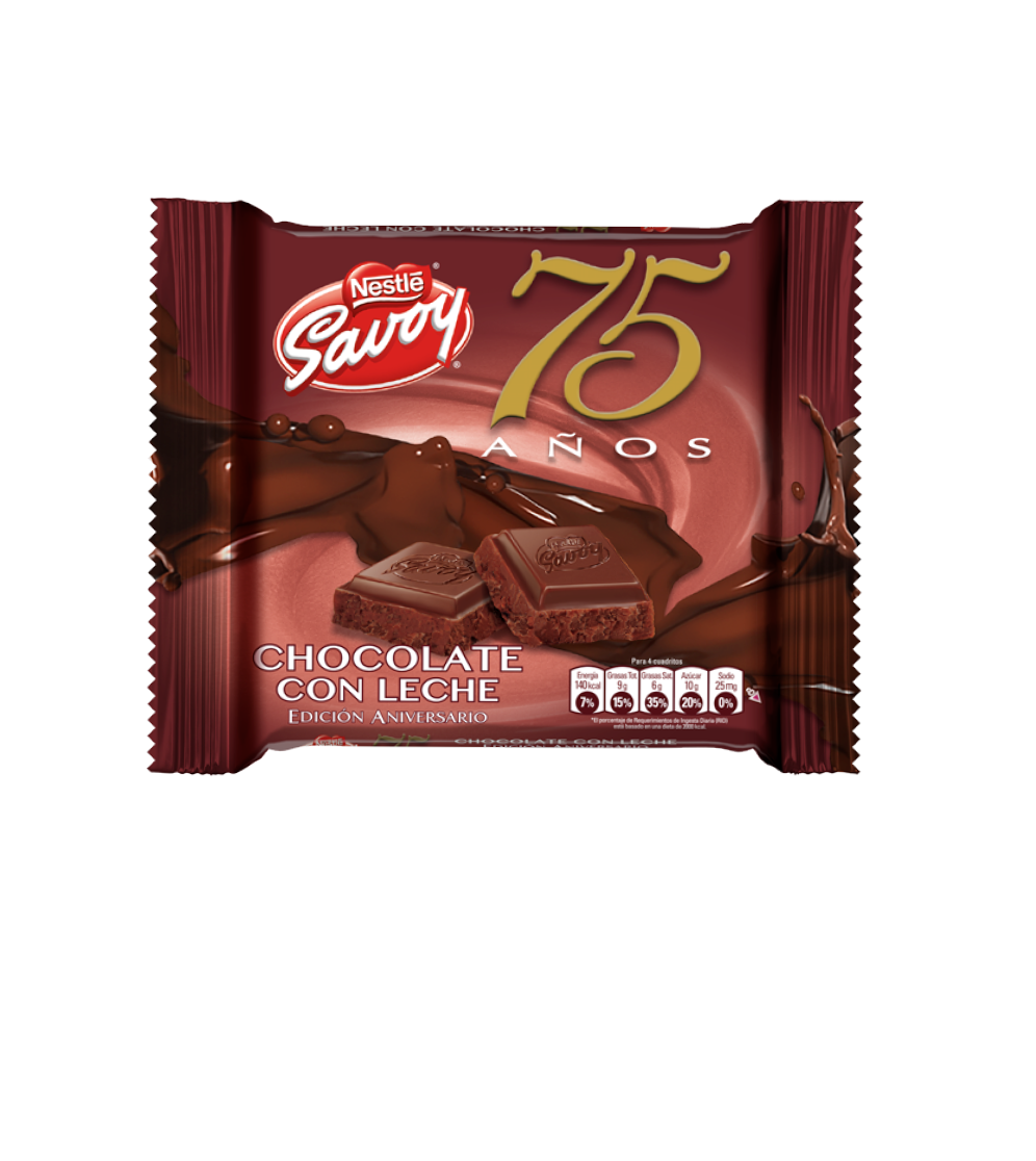 Chocolate con Leche 75 Años Savoy Nestle