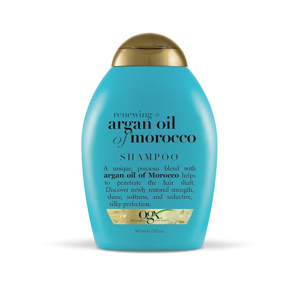 Ogx Shampoo renewing+ argan oil of morocco Champú renovador y fortalecedor del cabello con aceite de argán de Marruecos