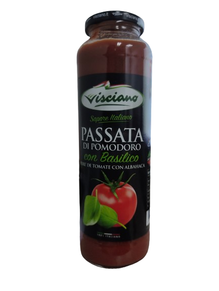 Visciano Pure de Tomate con albahaca 680g