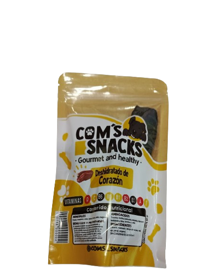 Com's Snacks Deshidratado De Corazón 50g