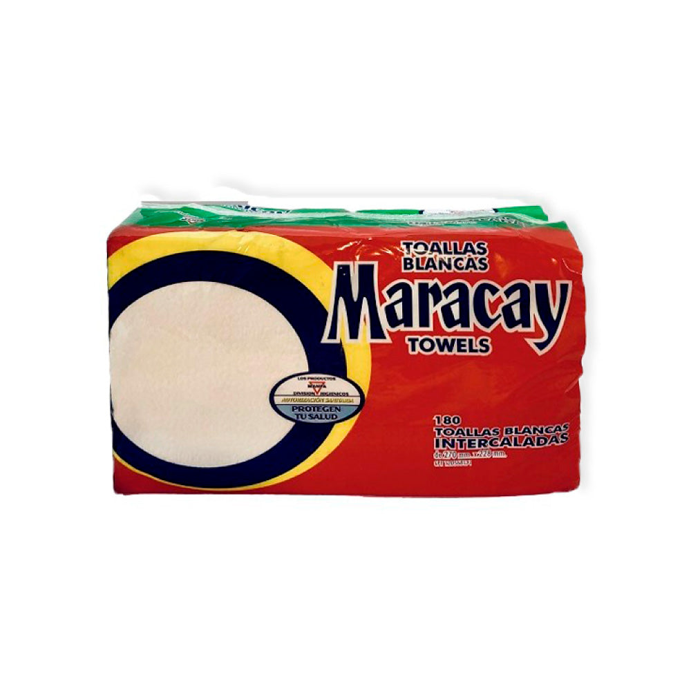 Toallas blancas MARACAY towels- 180 toallas de higiene personal