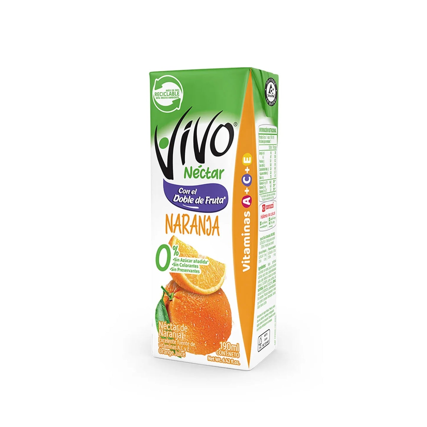 Vivo Néctar Naranja 190 ml