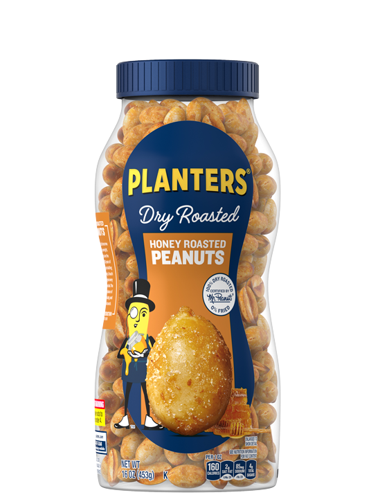 Planters dry roasted honey peanuts - Maní tostado con miel 453g