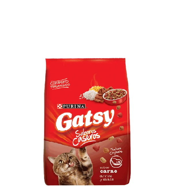 Purina Gatsy Sabor a Carne con Arroz y Maiz 1 Kg