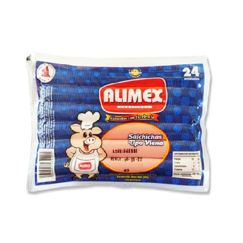 Alimex Embutidos Salchicha tipo Viena 24 unidades