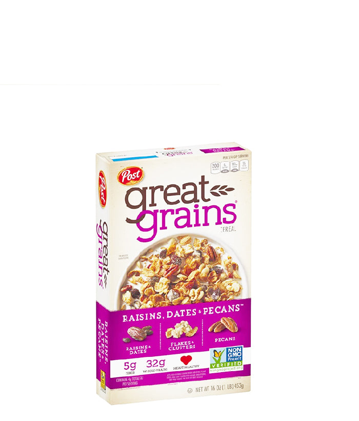 Post Great Grains Cereal Raisins Dates & Pecans 453g