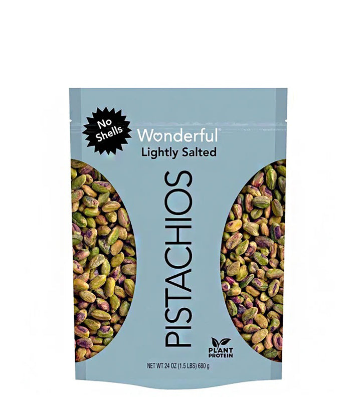 Wonderful Pistachios Lightly Salted - Pistachos ligeramente salados 680g
