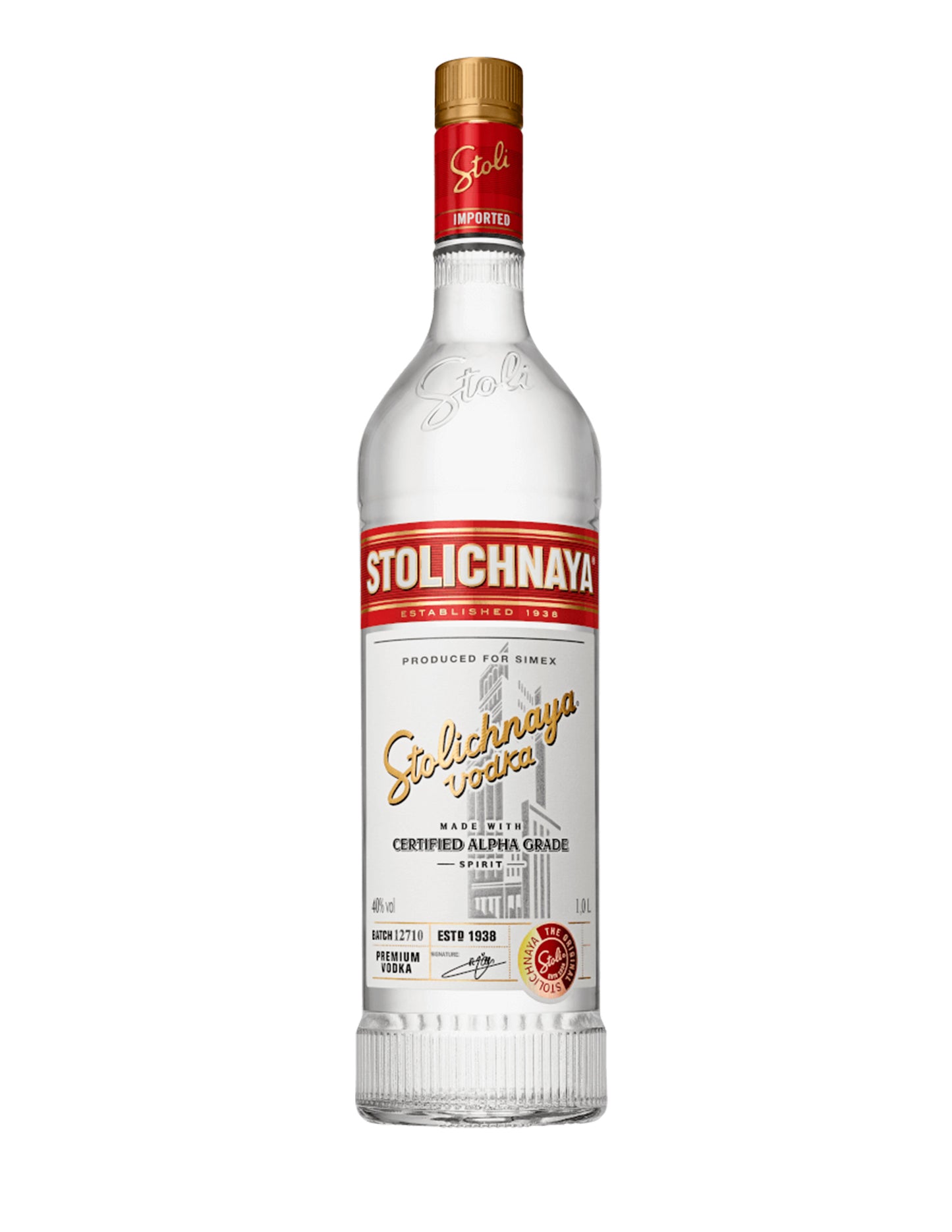 Stolichnaya Vodka 1 litro.