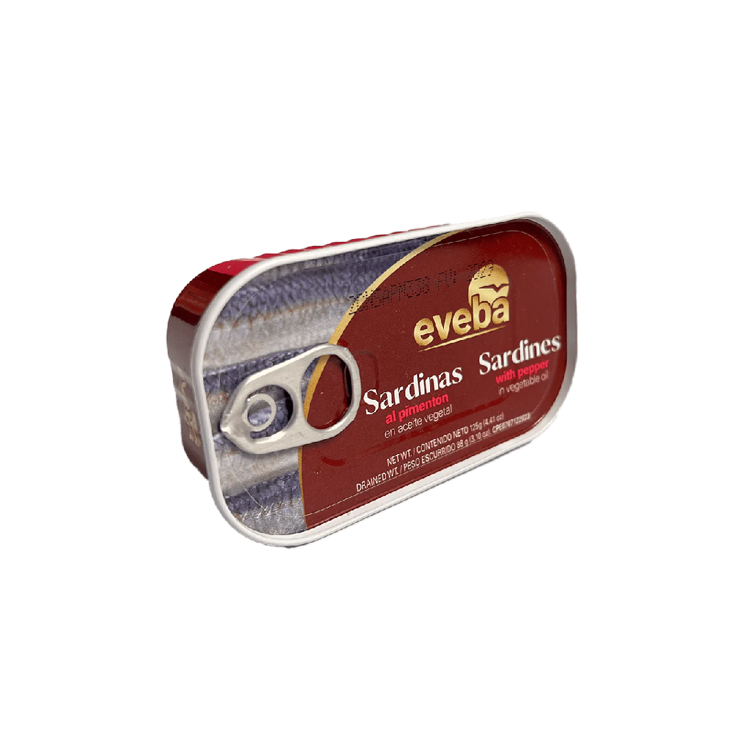 Eveba Sardinas Al Pimentón En Aceite Vegetal 125g