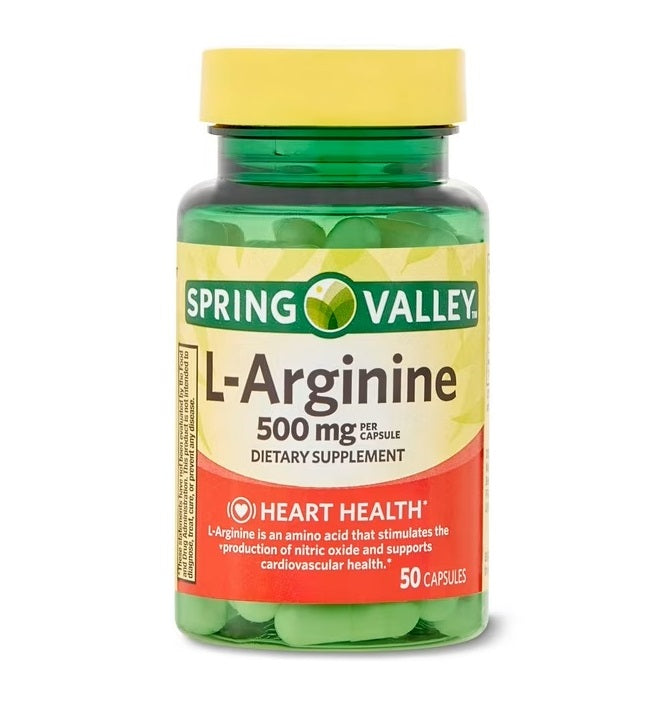 Spring Valley L-Arginine 500 mg Por Capsula