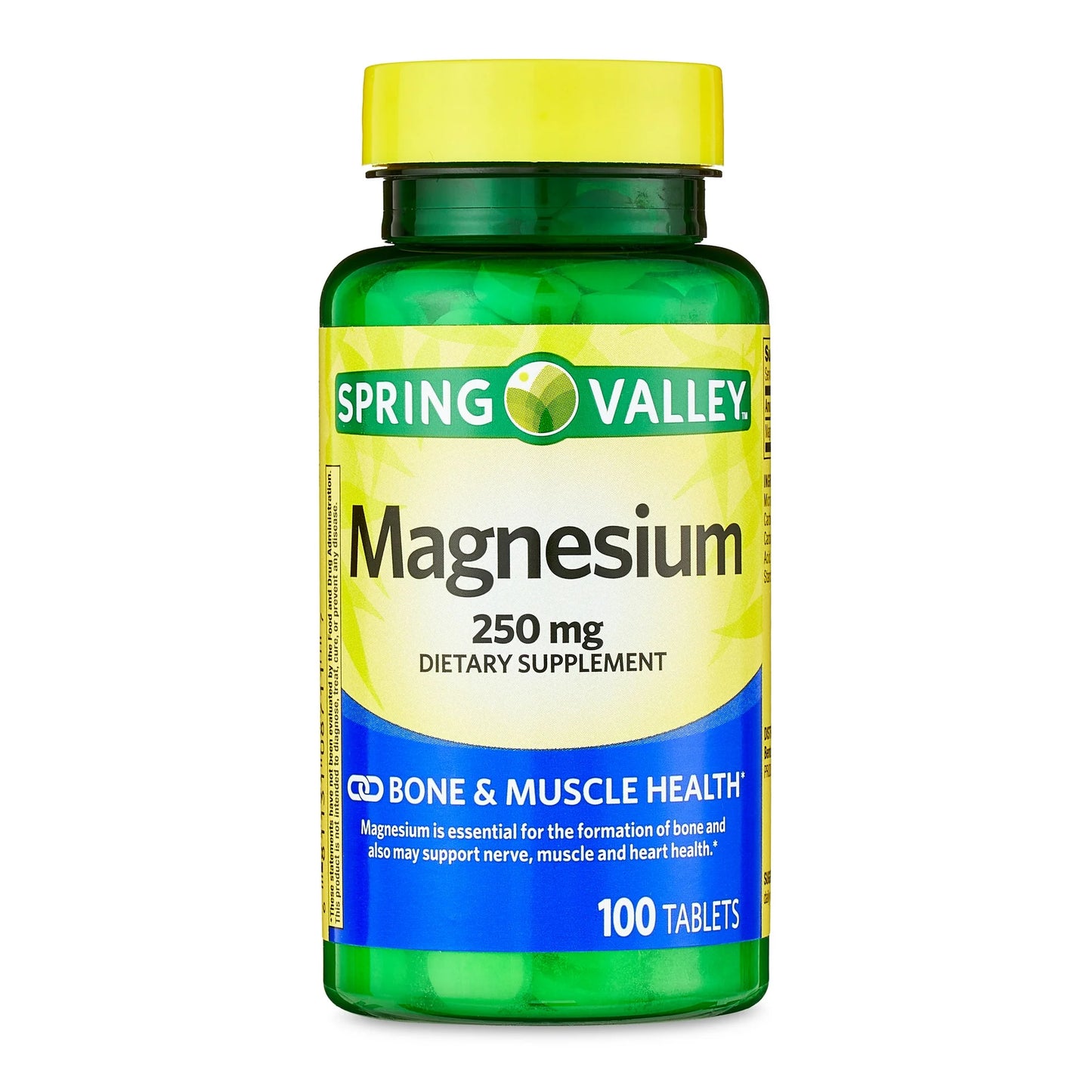 Spring Valley Magnesio 250 mg Suplemento Dietético 100 Tabletas