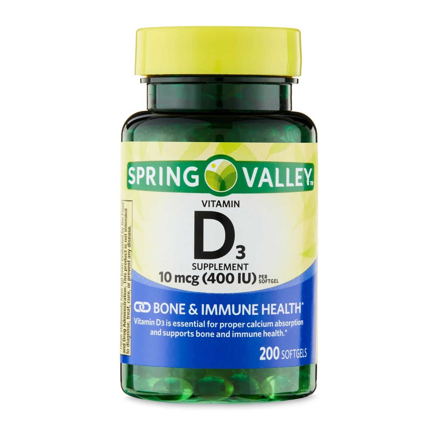Spring Valley Vitamina D3 200 Capsulas Blandas