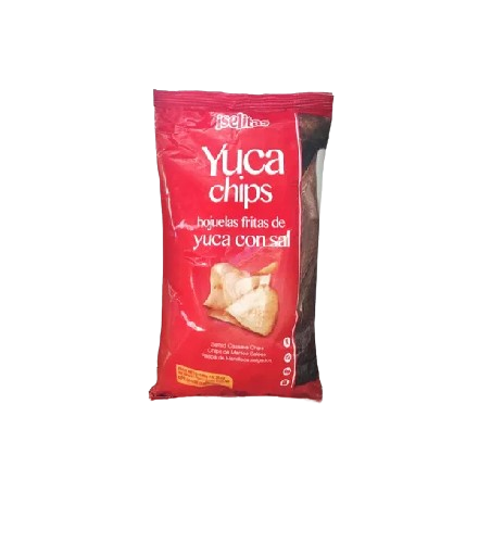 Iselitas Yuca Chips Hojuelas fritas de yuca con sal 180g