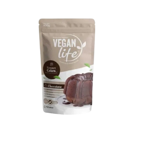 Vegan Life/ Mezcla lista para torta vegana sabor natural a chocolate 400g