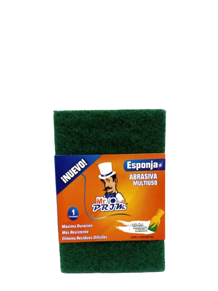 Mr. Prim Esponja Abrasiva Multiuso 1 Unidad