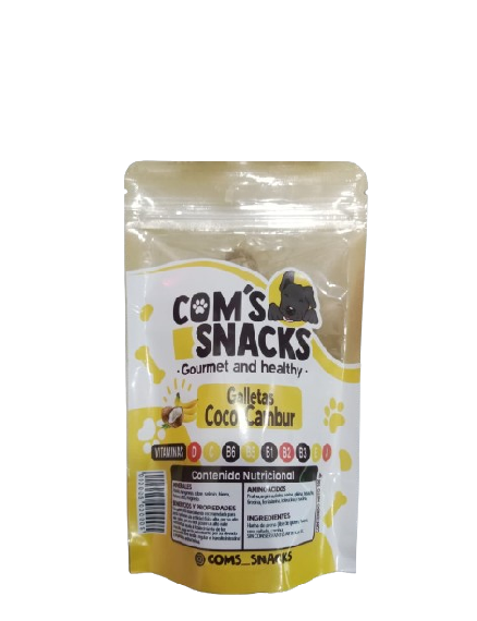 Com's Snacks Galletas De Coco - Cambur 100g