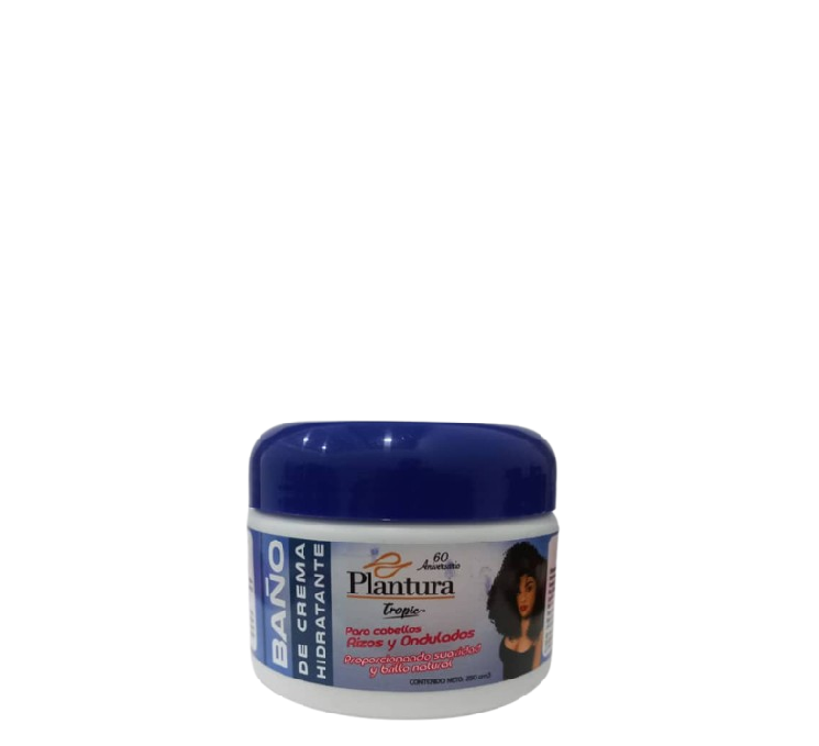 Plantura Tropic Baño de Crema Hidratante para Cabellos Rizos y Ondulados 250ml
