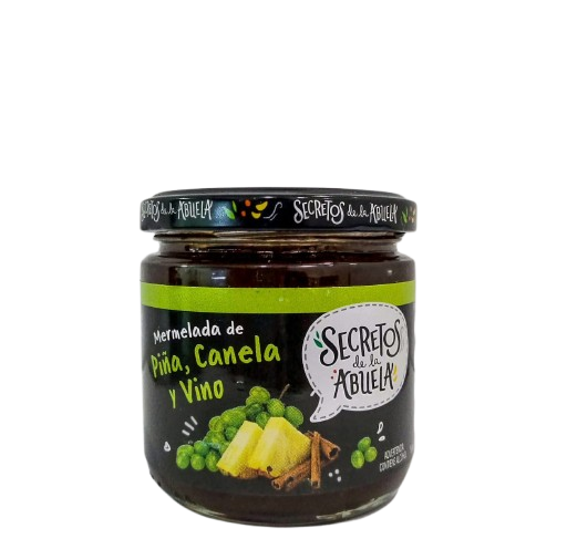 Secretos De La Abuela Mermelada De Piña, Canela Y Vino 250g