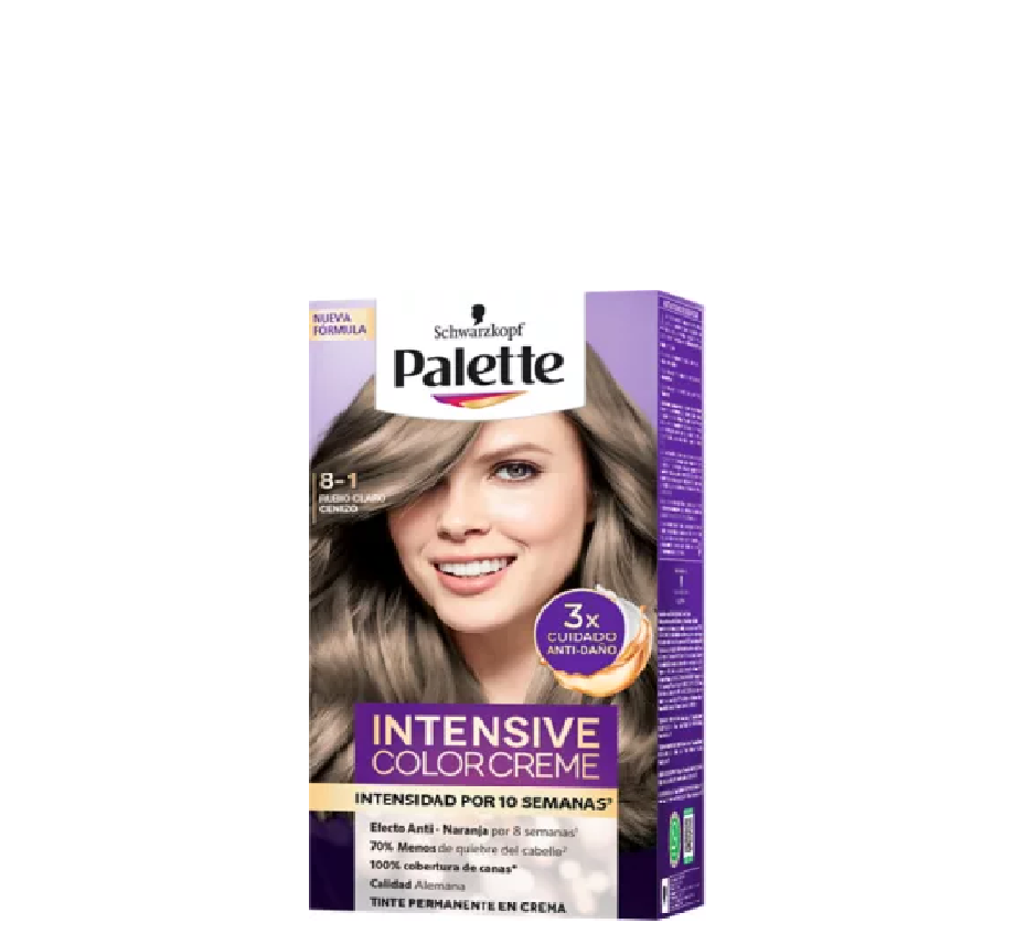 Schwarzkopf Palette Tinte 8-1 Rubio Claro Cenizo
