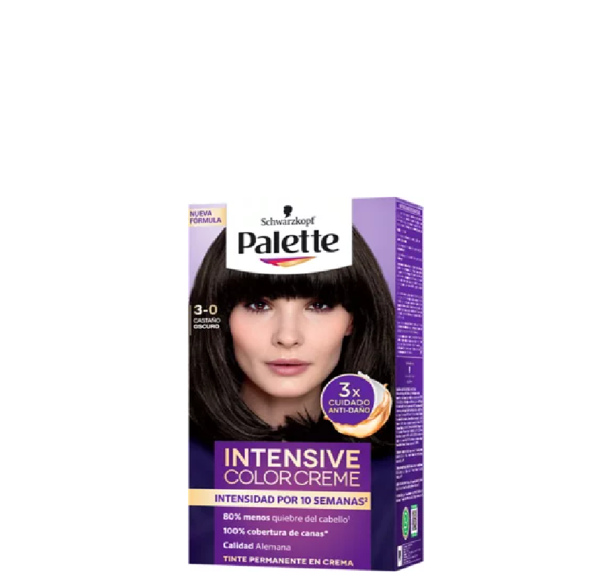 Schwarzkopf Palette Tinte 3-0 Castaño Oscuro