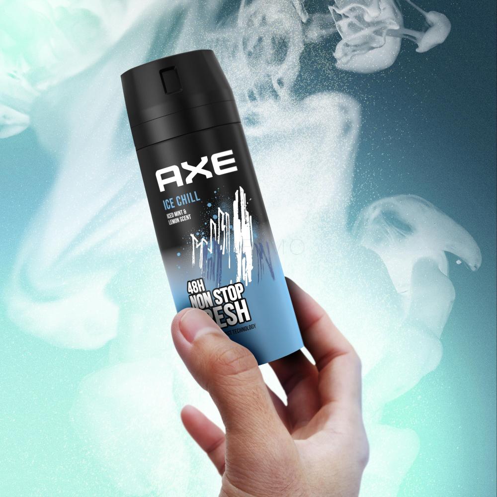 Axe Ice Chill Deodorant Bodyspray Ice Mint & Lemon Scent 150ml