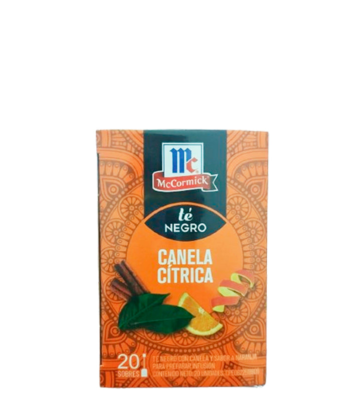 McCormick Te Negro Canela Cítrica 20ud