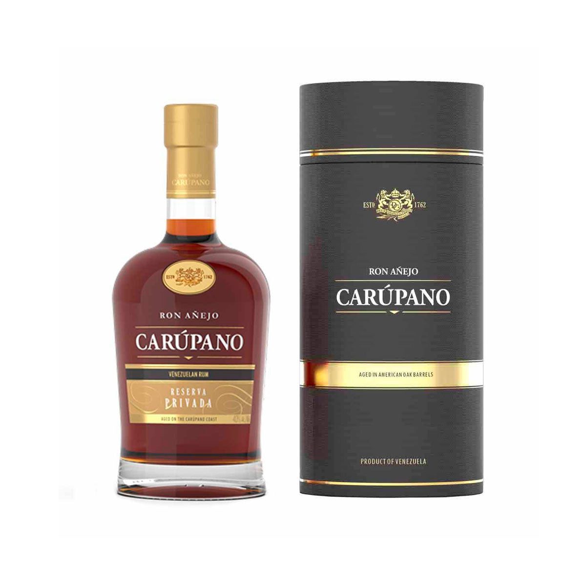 Carúpano 21 años ron añejo reserva privada 750ml.