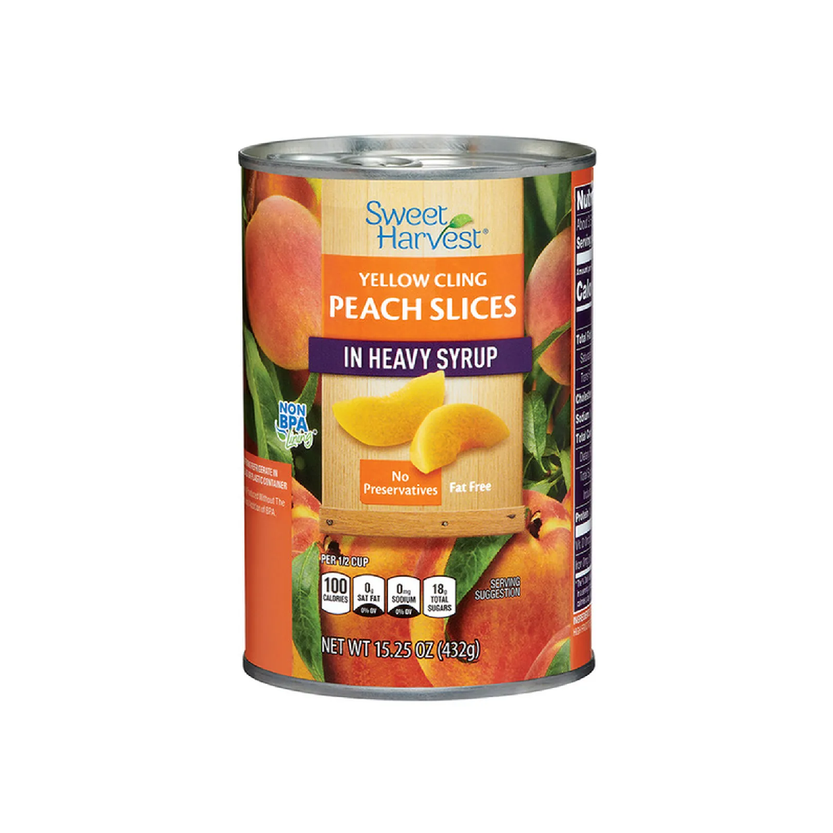 Sweet Harvest Peach Slices In Heavy Syrup 432g
