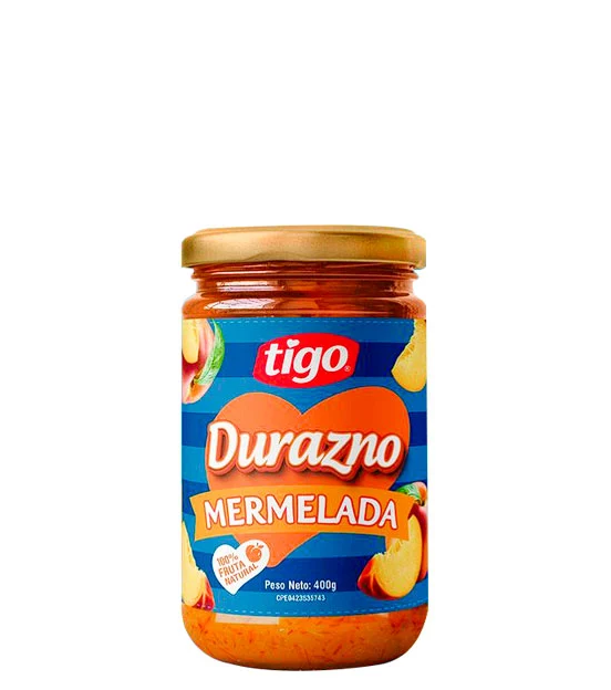 Tigo Mermelada De Durazno 400g