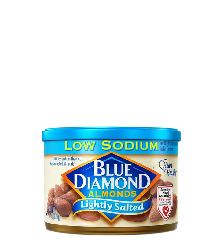 Blue Diamond Almonds Lightly Salted Low Sodium - Almendras ligeramente saladas bajas en sodio 170g