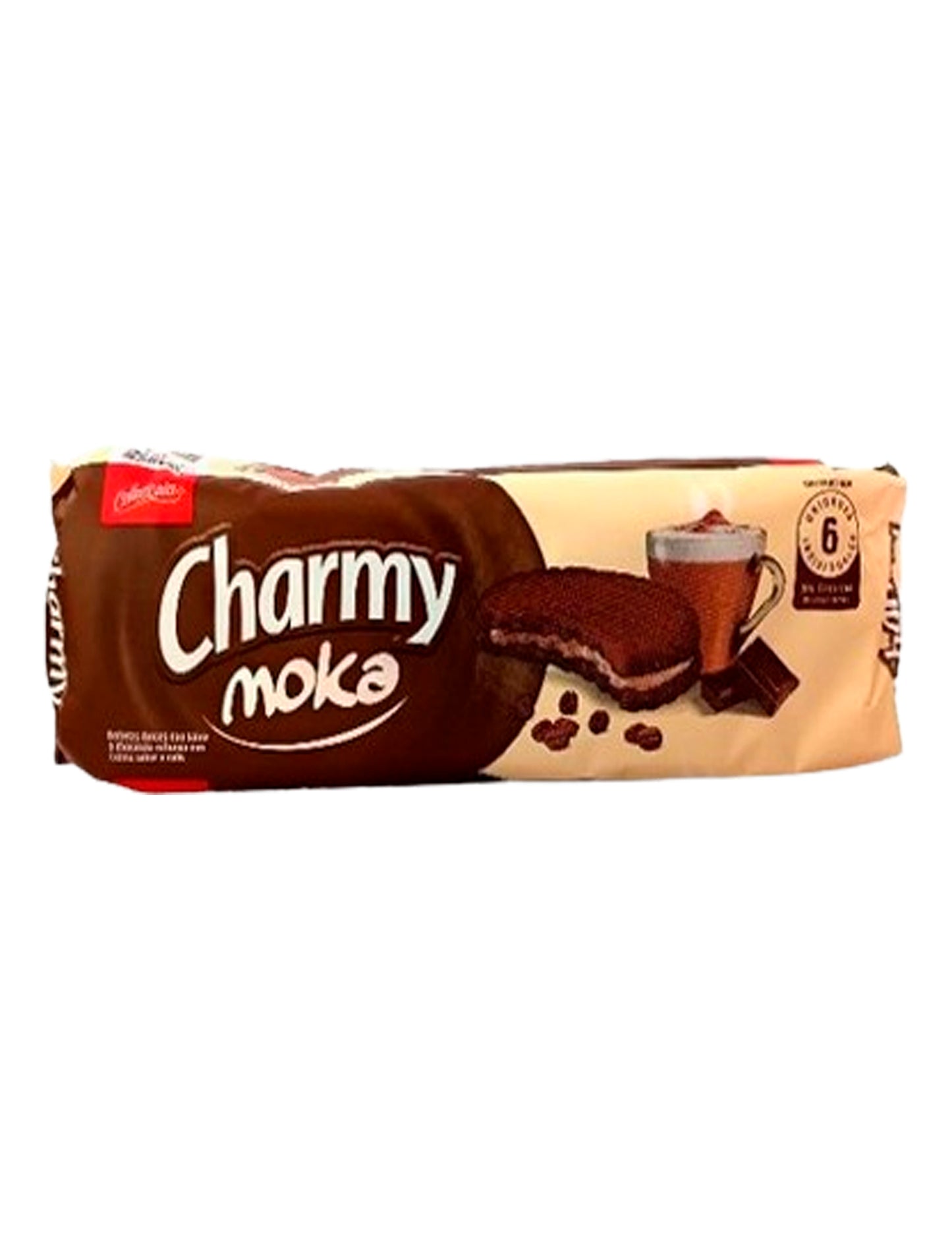 Caledonia Charmy Galletas con Sabor a Moka - Paquete de 6 Unidades