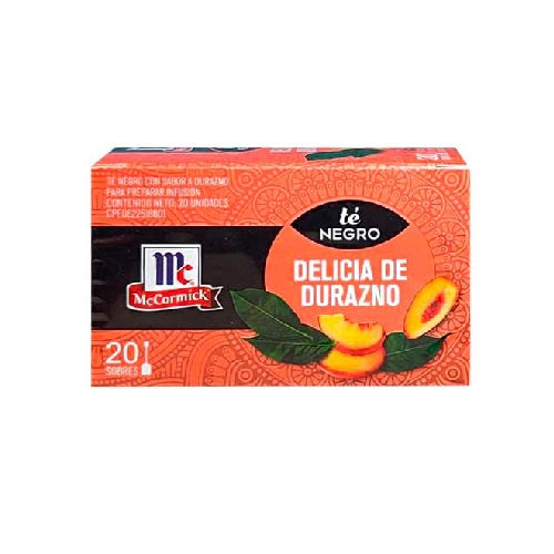 Té Negro Delicia de Durazno 20und McCormick