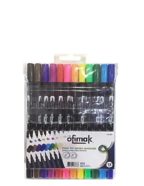 Ofimak Marcadores Doble Punta 12Pcs