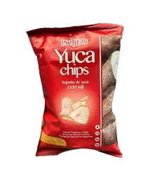 Iselitas Yuca Chips Hojuelas de yuca con sal 70gr