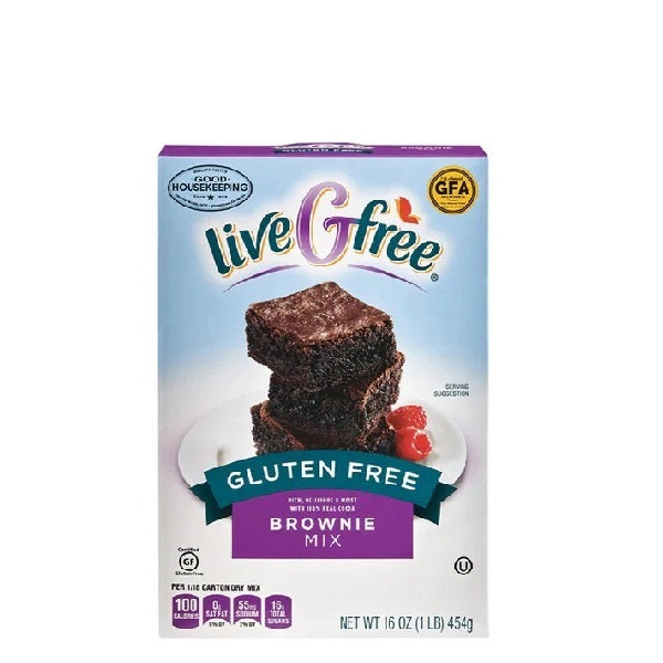 Live Gfree Gluten Free mercancía Brownie 454g