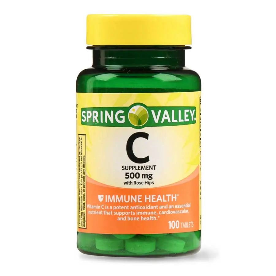 Spring Valley Vitamina C 500 mg Suplemento Dietario 100 Tabletas