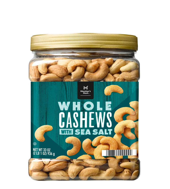 Member's Mark Whole Cashews With Sea Salt - Anacardos Enteros Con Sal Marina