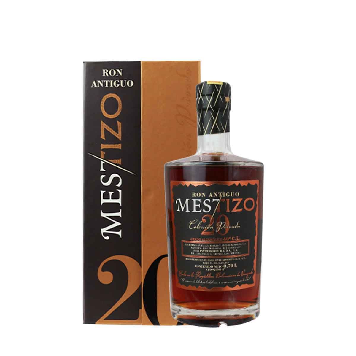 Mestizo ron antiguo colección privada 700ml.