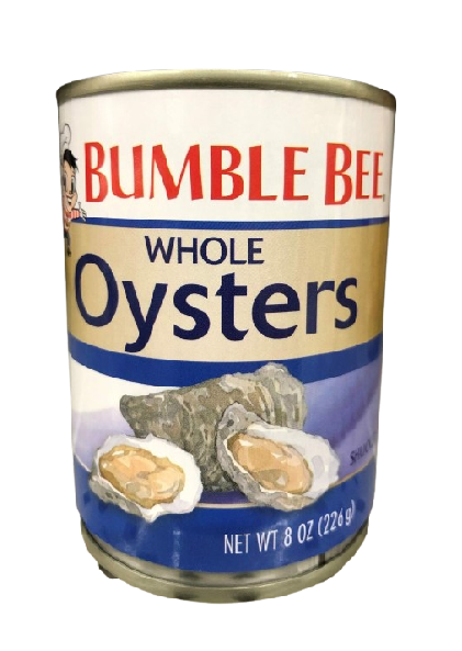 Bumble Bee Whole Oysters- Bumble Bee Ostras enteras Contenido neto:226g