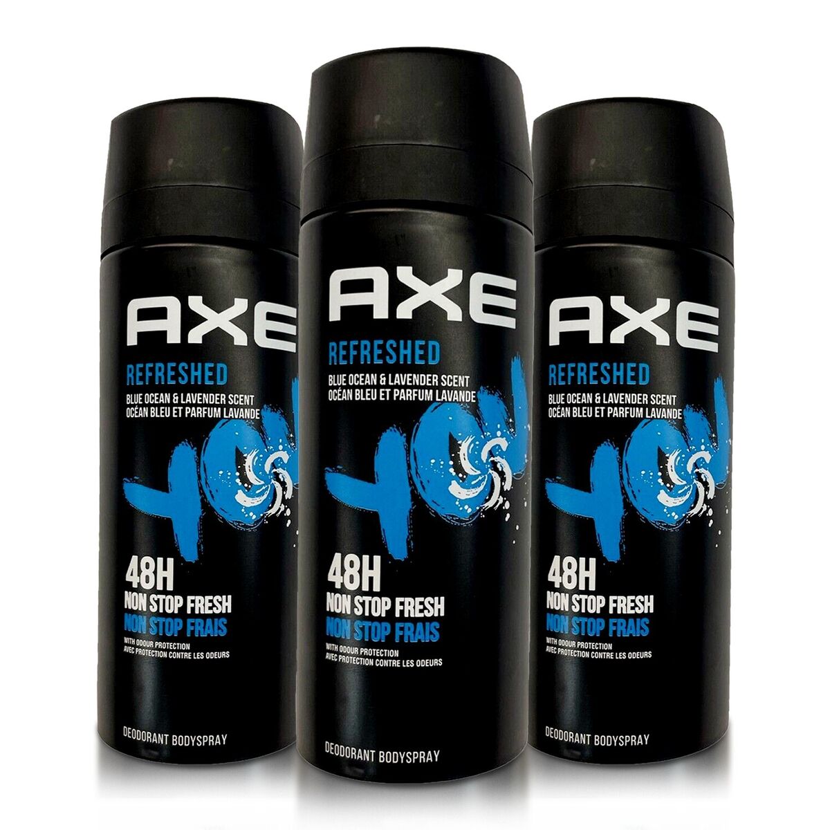 Axe Refreshed Deodorant Body Spray Blue Ocean & Lavender Scent 150ml