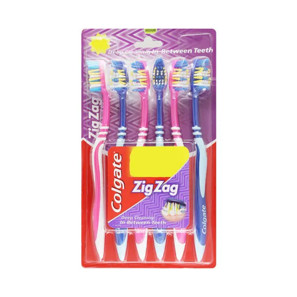 Colgate Zig Zag paquete de 6 unidades (colores variados)