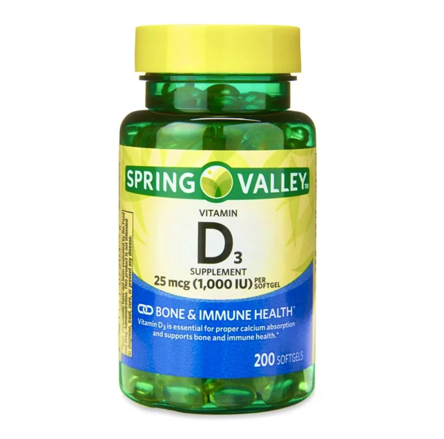 Spring Valley Vitamina D3 200 Capsulas Blandas