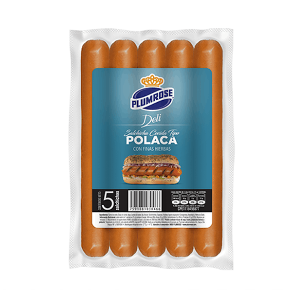 Plumrose Salchicha Polaca 5 Unidades