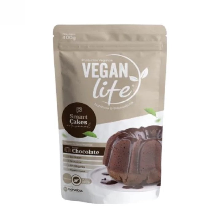 Smart Cake Artesanal Vegan Lite - Mezcla De Pastel Artesanal Sin Gluten 400g