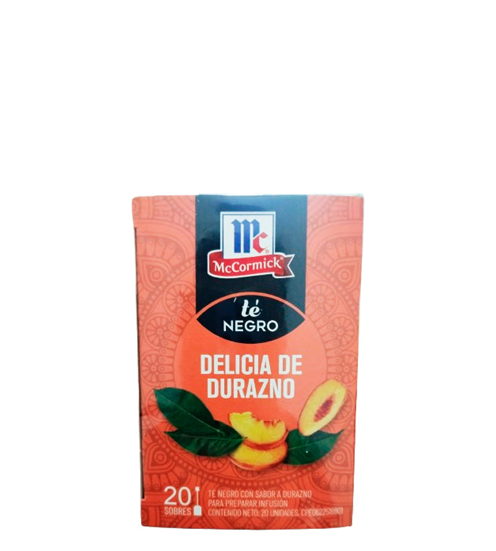 McCormick Te Negro Delicia De Durazno 20Ud