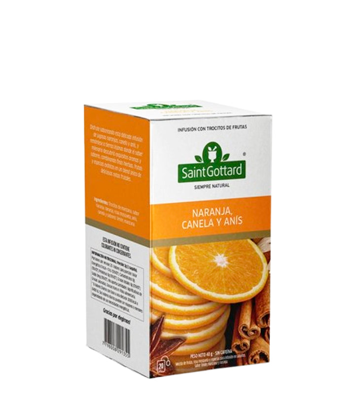 Saint Gottard Te de Naranja, Canela, Anís 20 sobres