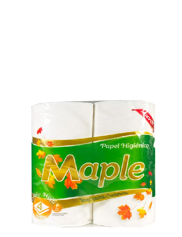 Maple Papel Higiénico 4 Rollos 215 Hojas 86,9 Metros